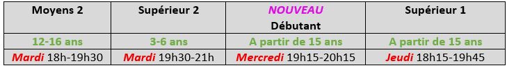 cours classique grands